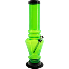 JM Enterprises 12" Acrylic Vase Base Bong - Multiple Colors - Discreet Smoker