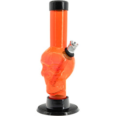 JM Enterprises Mini Alien Head Acrylic Bong - 6" Tall - Multiple Colors - Discreet Smoker