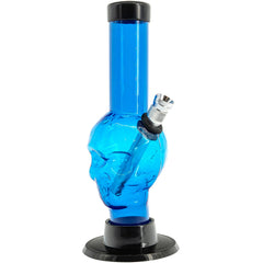 JM Enterprises Mini Alien Head Acrylic Bong - 6" Tall - Multiple Colors - Discreet Smoker