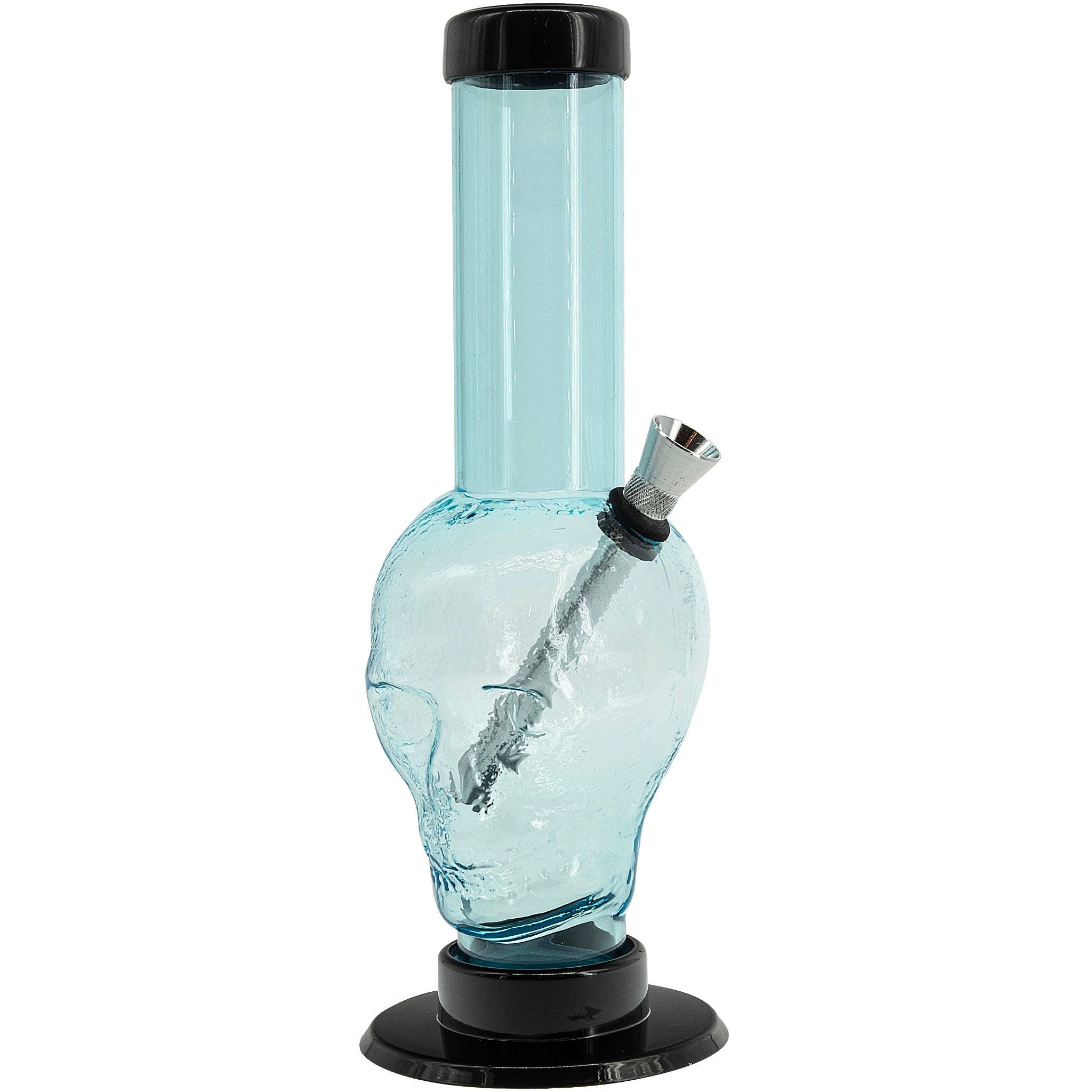 JM Enterprises 9-12" Acrylic Skull Bong - Multiple Colors - Discreet Smoker