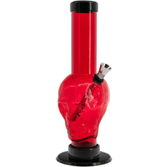 JM Enterprises 9-12" Acrylic Skull Bong - Multiple Colors - Discreet Smoker