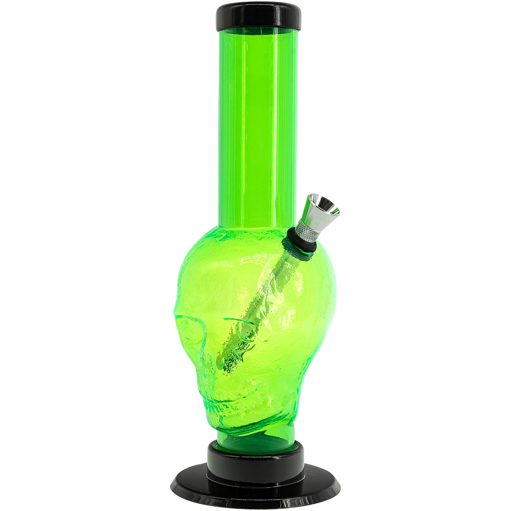 JM Enterprises 9-12" Acrylic Skull Bong - Multiple Colors - Discreet Smoker