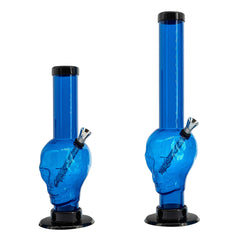 JM Enterprises 9-12" Acrylic Skull Bong - Multiple Colors - Discreet Smoker