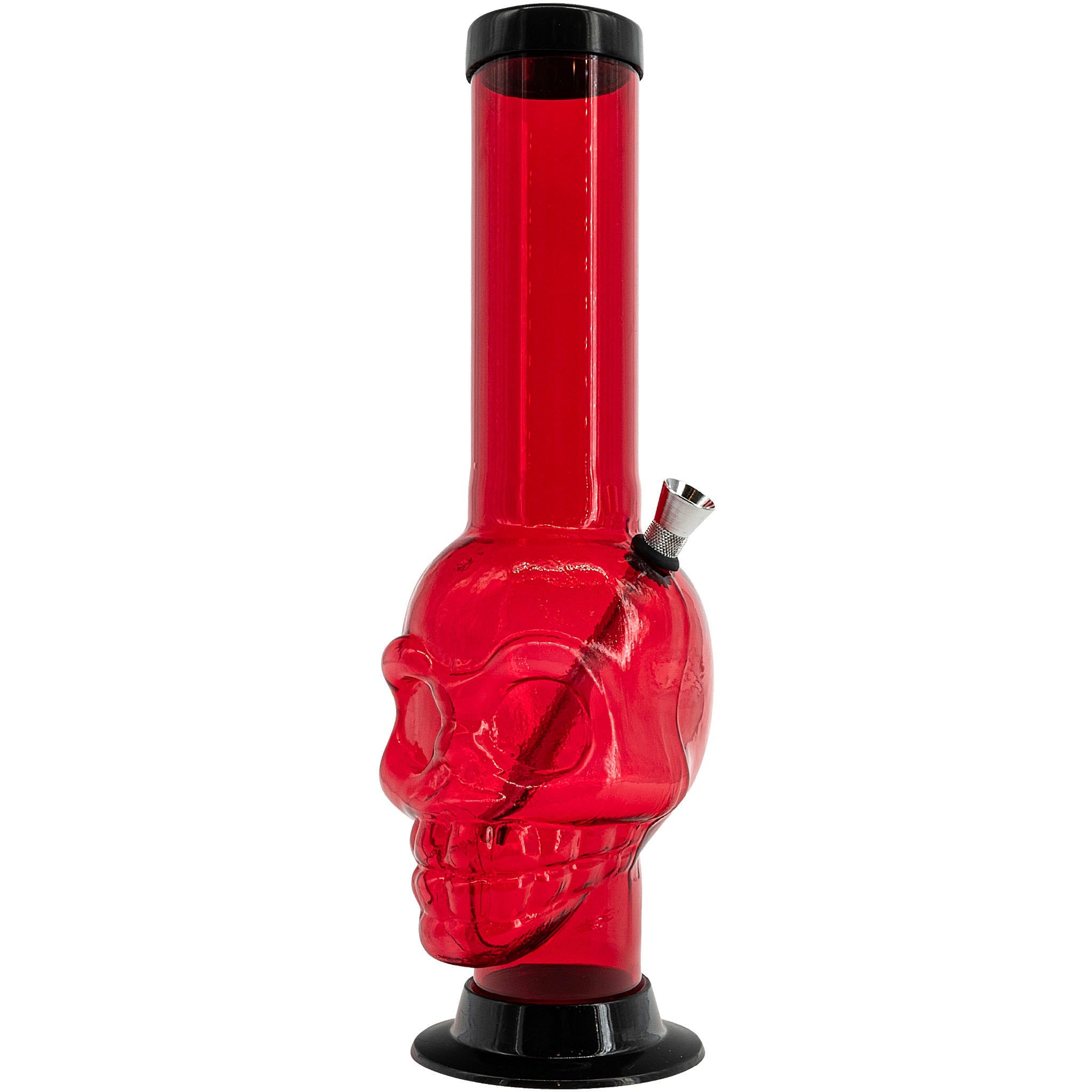JM Enterprises 12-15" Acrylic Skull Chamber Bong - Multiple Colors - Discreet Smoker