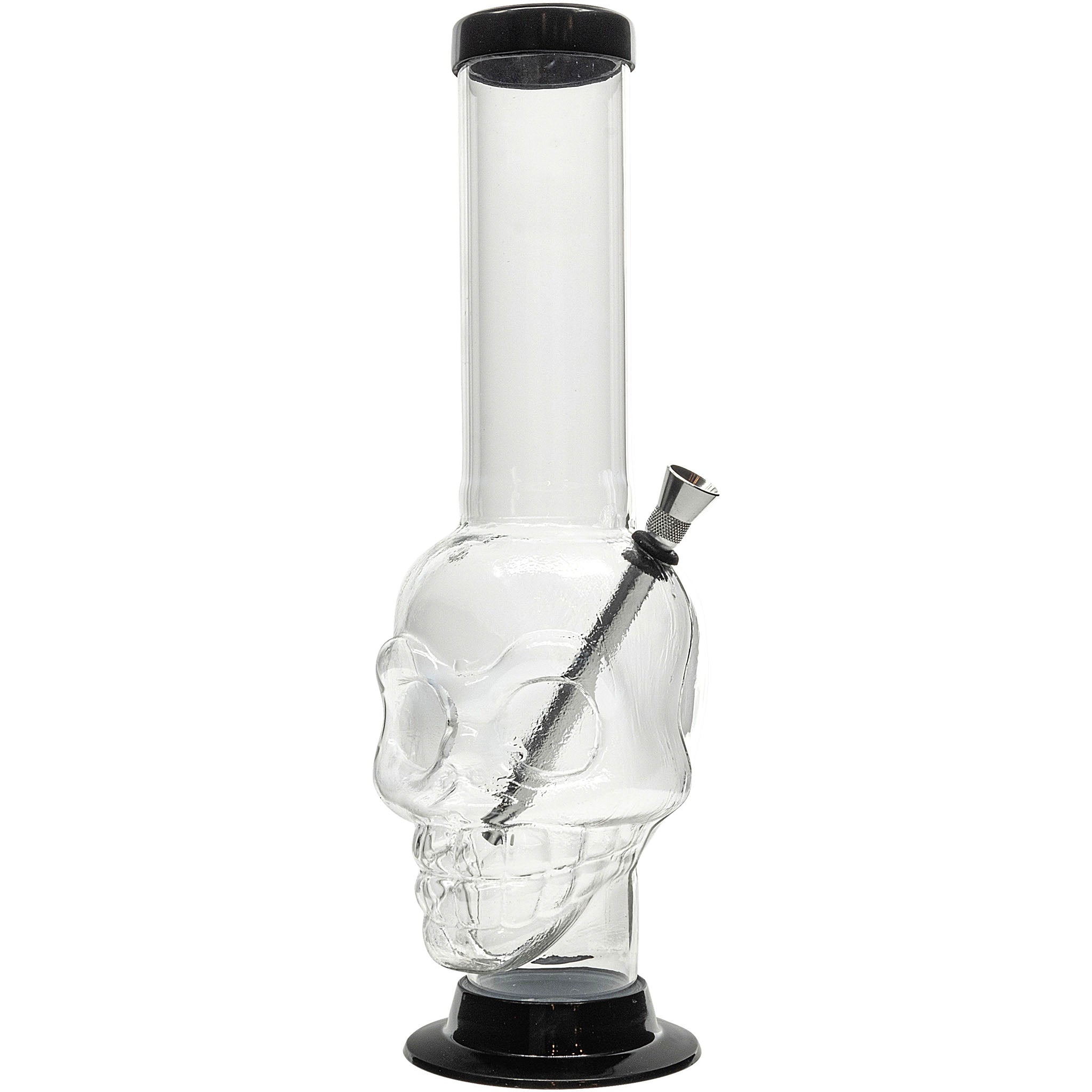 JM Enterprises 12-15" Acrylic Skull Chamber Bong - Multiple Colors - Discreet Smoker