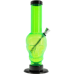 JM Enterprises 12-15" Acrylic Skull Chamber Bong - Multiple Colors - Discreet Smoker