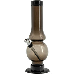 JM Enterprises 6-9" Acrylic Straight Tube Bubble Flare Bong - Multiple Colors - Discreet Smoker