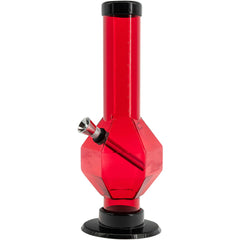 JM Enterprises 9-12" Acrylic Diamond Bong - Multiple Colors - Discreet Smoker