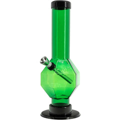 JM Enterprises 9-12" Acrylic Diamond Bong - Multiple Colors - Discreet Smoker