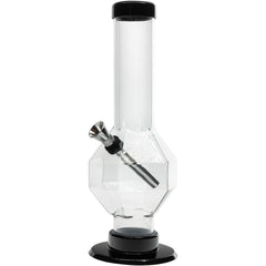 JM Enterprises 9-12" Acrylic Diamond Bong - Multiple Colors - Discreet Smoker
