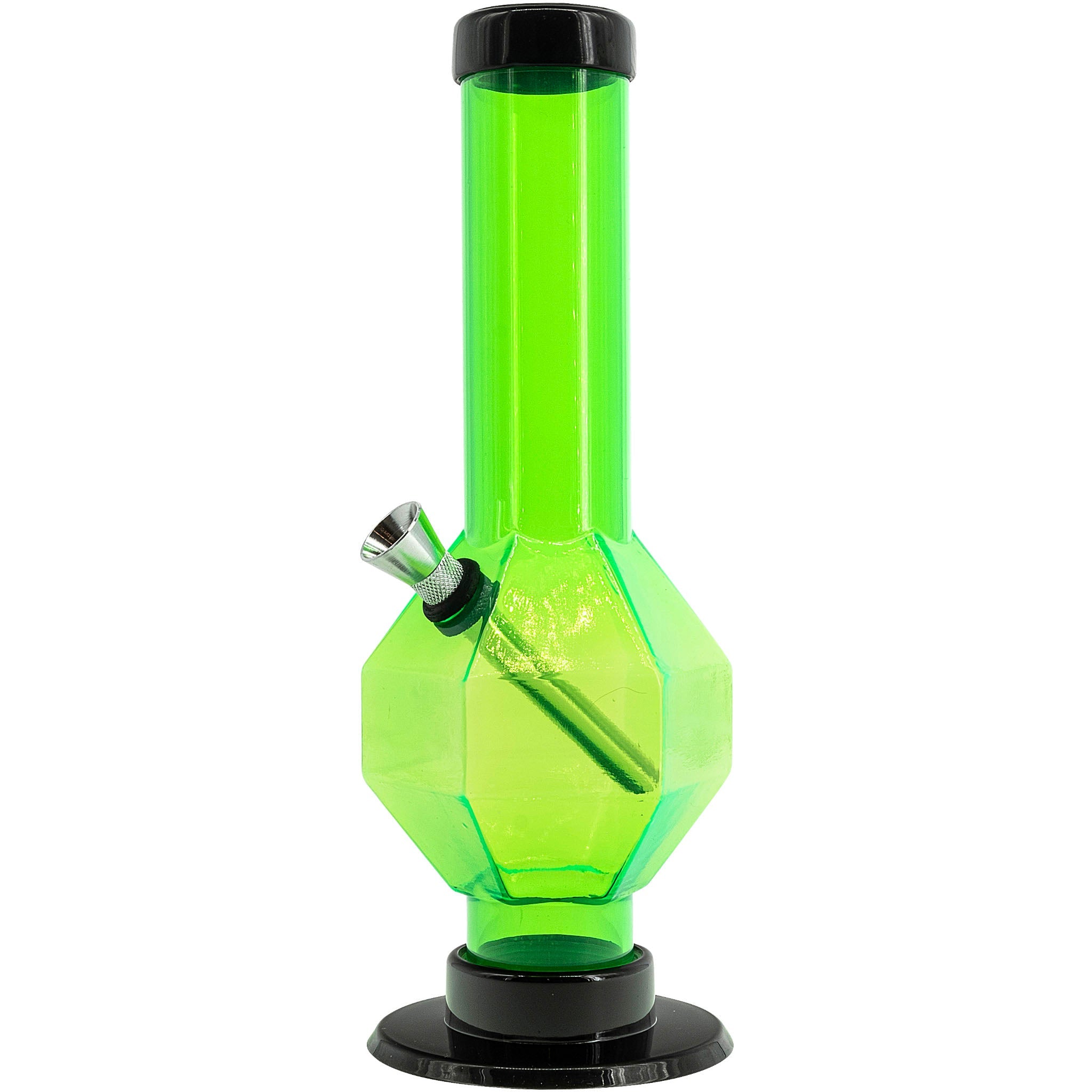 JM Enterprises 9-12" Acrylic Diamond Bong - Multiple Colors - Discreet Smoker