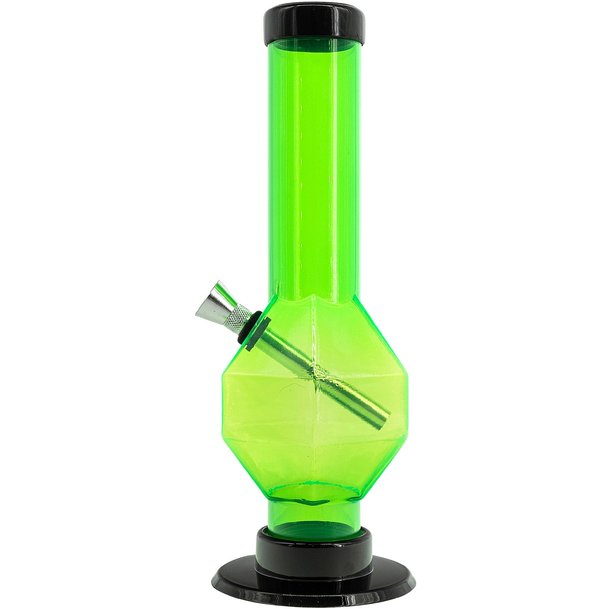 JM Enterprises 9-12" Acrylic Diamond Bong - Multiple Colors - Discreet Smoker