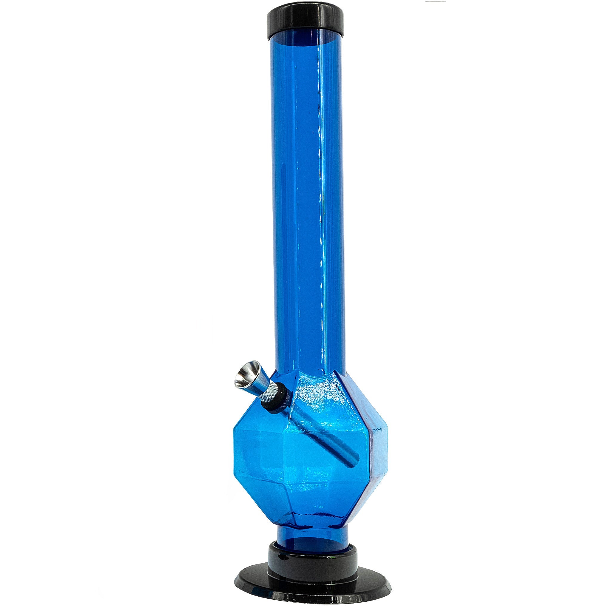 JM Enterprises 9-12" Acrylic Diamond Bong - Multiple Colors - Discreet Smoker