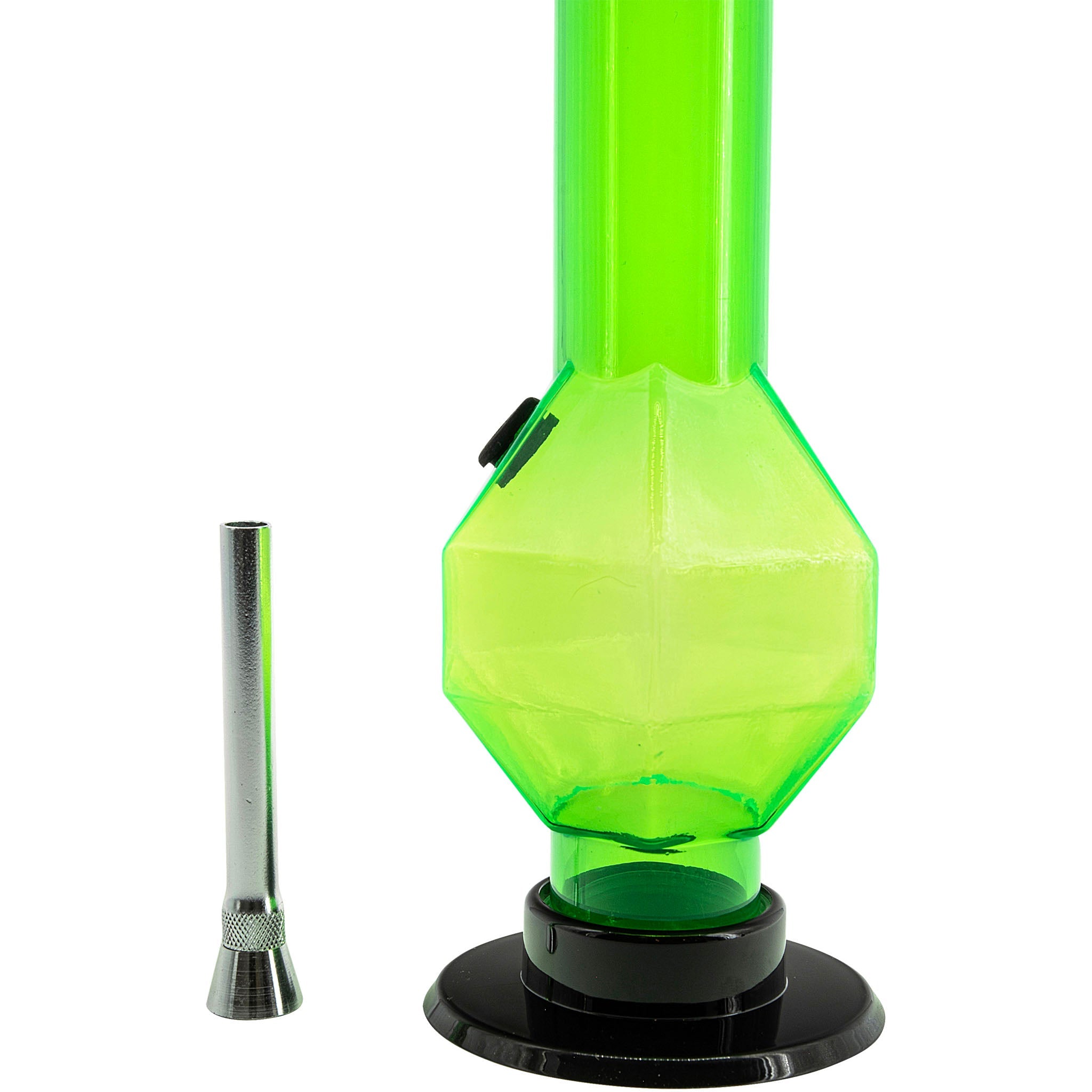 JM Enterprises 9-12" Acrylic Diamond Bong - Multiple Colors - Discreet Smoker
