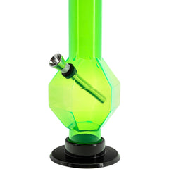 JM Enterprises 9-12" Acrylic Diamond Bong - Multiple Colors - Discreet Smoker