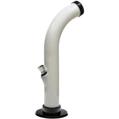 JM Enterprises 10'' Acrylic Curved Tube Bong - Multiple Colors - Discreet Smoker
