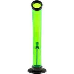 JM Enterprises 10'' Acrylic Curved Tube Bong - Multiple Colors - Discreet Smoker
