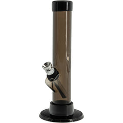 JM Enterprises 6" Acrylic Straight Tube Bong - Multiple Colors - Discreet Smoker