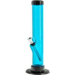 JM Enterprises 6-9-12" Acrylic Straight Tube Bong - Multiple Colors - Discreet Smoker