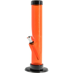 JM Enterprises 6-9-12" Acrylic Straight Tube Bong - Multiple Colors - Discreet Smoker