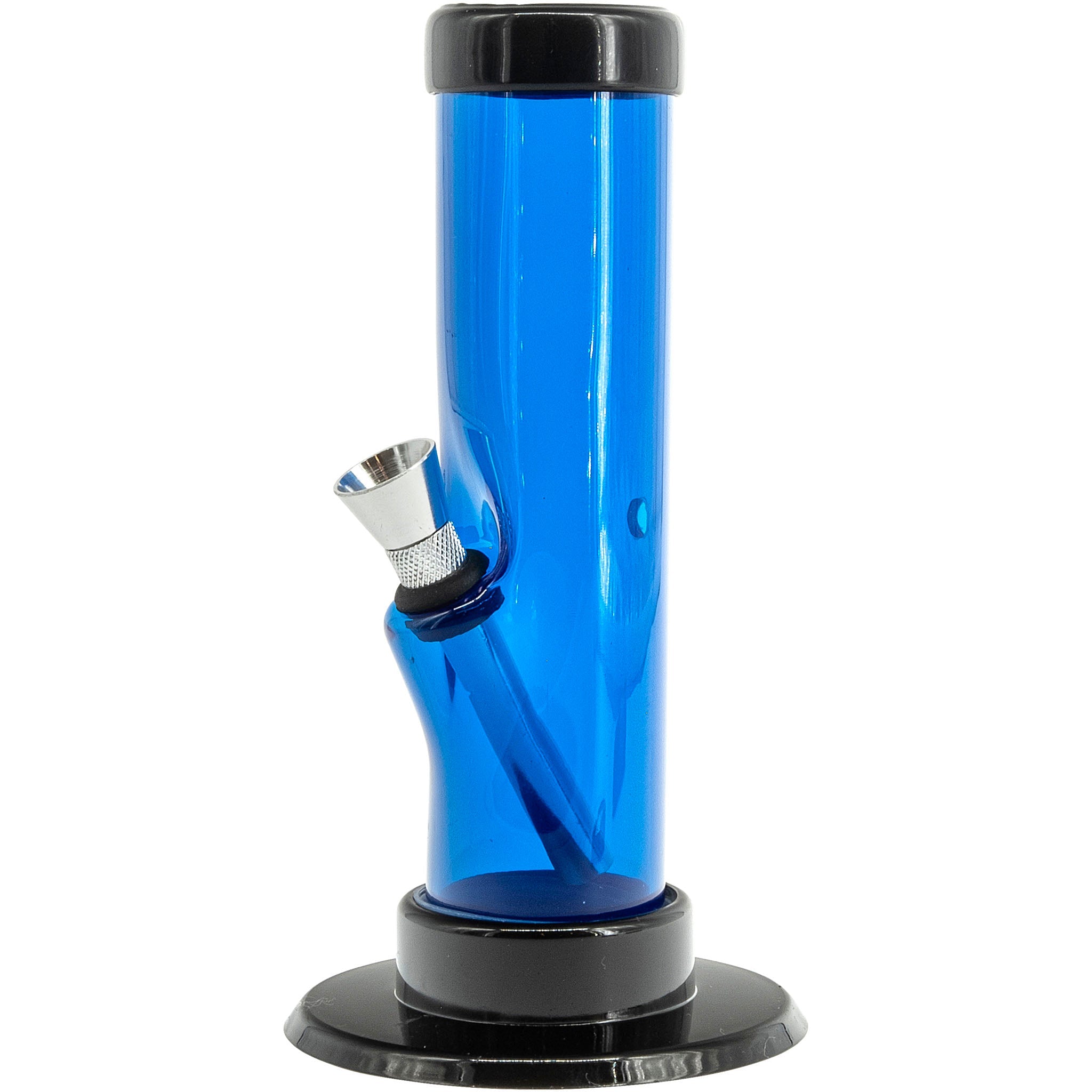 JM Enterprises 6-9-12" Acrylic Straight Tube Bong - Multiple Colors - Discreet Smoker