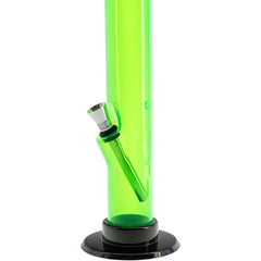 JM Enterprises 6-9-12" Acrylic Straight Tube Bong - Multiple Colors - Discreet Smoker