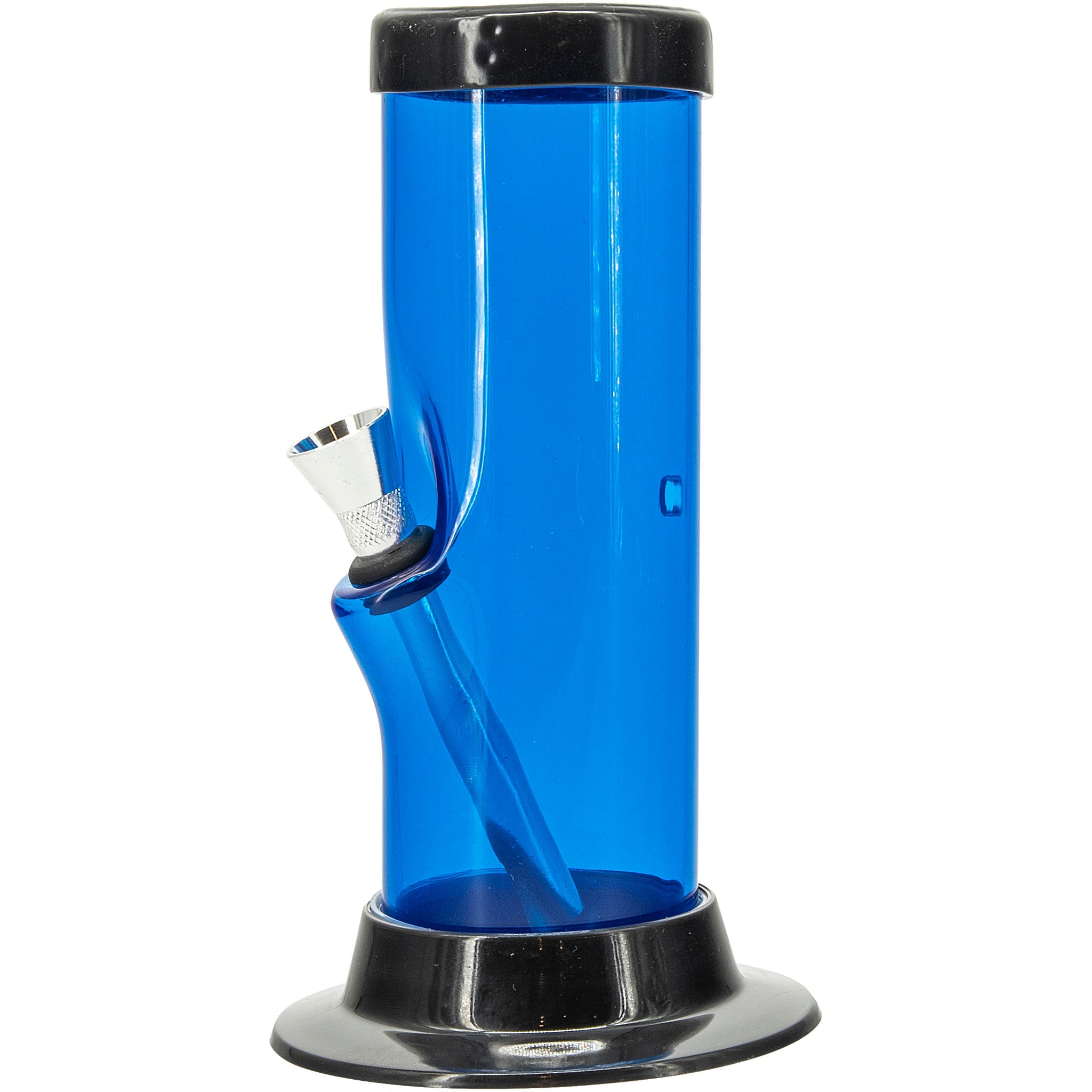 JM Enterprises 6-9-12-15" Acrylic Straight Tube Basic Bong - Multiple Colors - Discreet Smoker
