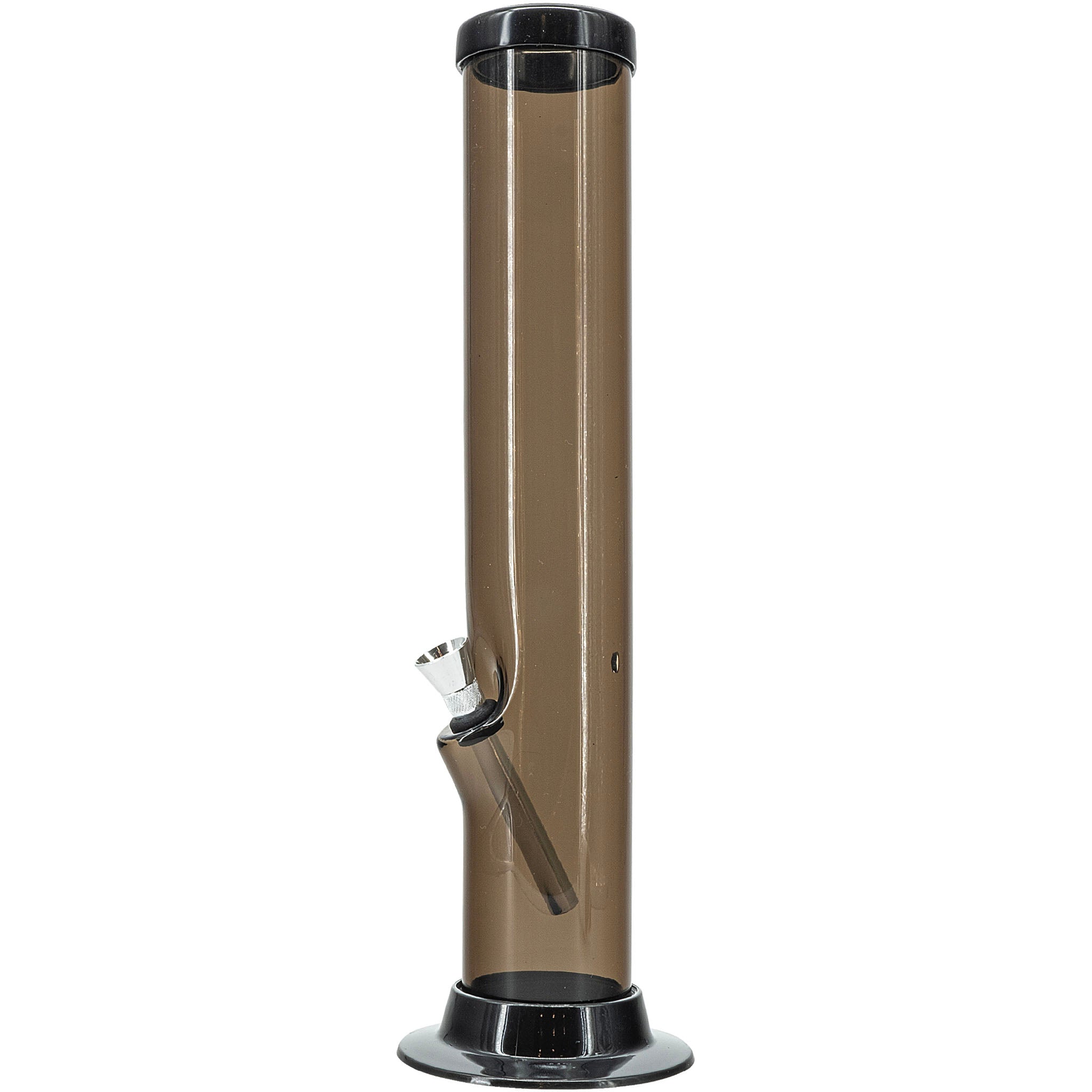 JM Enterprises 6-9-12-15" Acrylic Straight Tube Basic Bong - Multiple Colors - Discreet Smoker