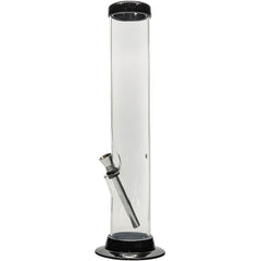 JM Enterprises 6-9-12-15" Acrylic Straight Tube Basic Bong - Multiple Colors - Discreet Smoker
