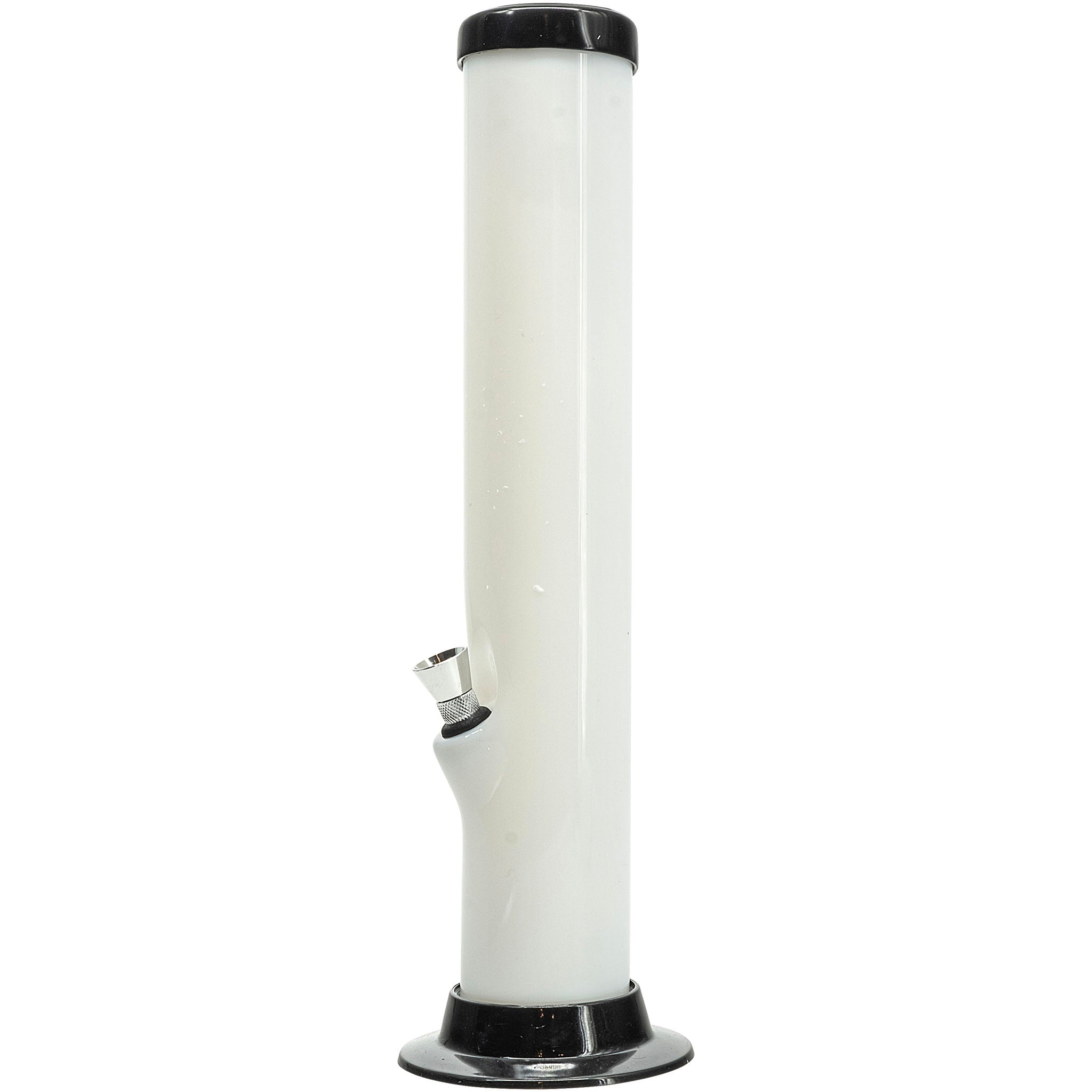 JM Enterprises 6-9-12-15" Acrylic Straight Tube Basic Bong - Multiple Colors - Discreet Smoker