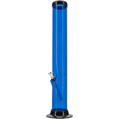 JM Enterprises 6-9-12-15" Acrylic Straight Tube Basic Bong - Multiple Colors - Discreet Smoker