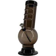 JM Enterprises 9-12" Acrylic Bent Neck Bubble Base Bong - Multiple Colors - Discreet Smoker