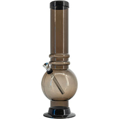 JM Enterprises 12-15" Acrylic Bubble Base Bong - Multiple Colors - Discreet Smoker