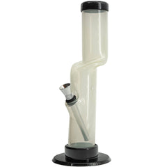 JM Enterprises 9-12" Acrylic Kink Neck Bong - Multiple Colors - Discreet Smoker