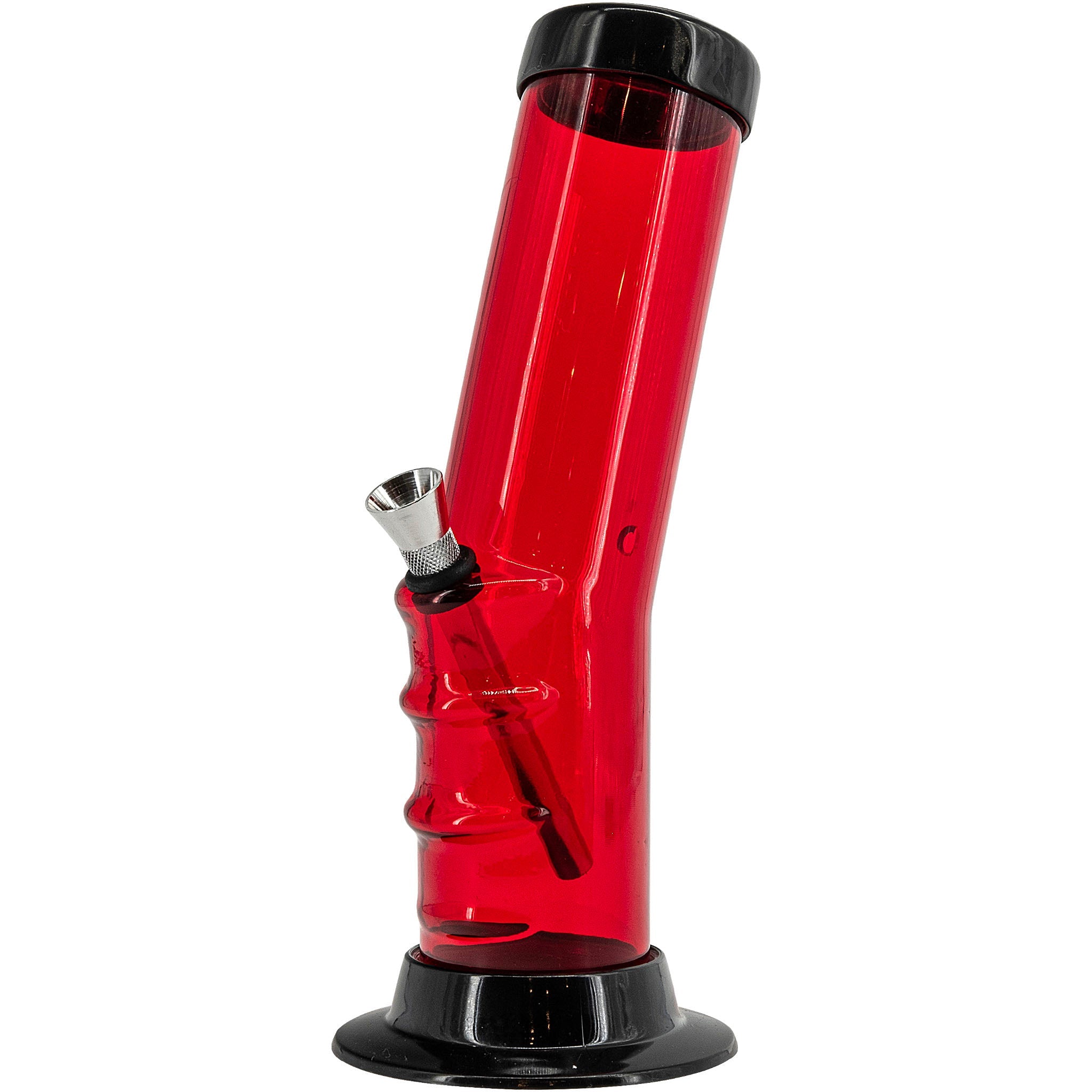 JM Enterprises 9-12" Acrylic Bent Neck Bong - Multiple Colors - Discreet Smoker