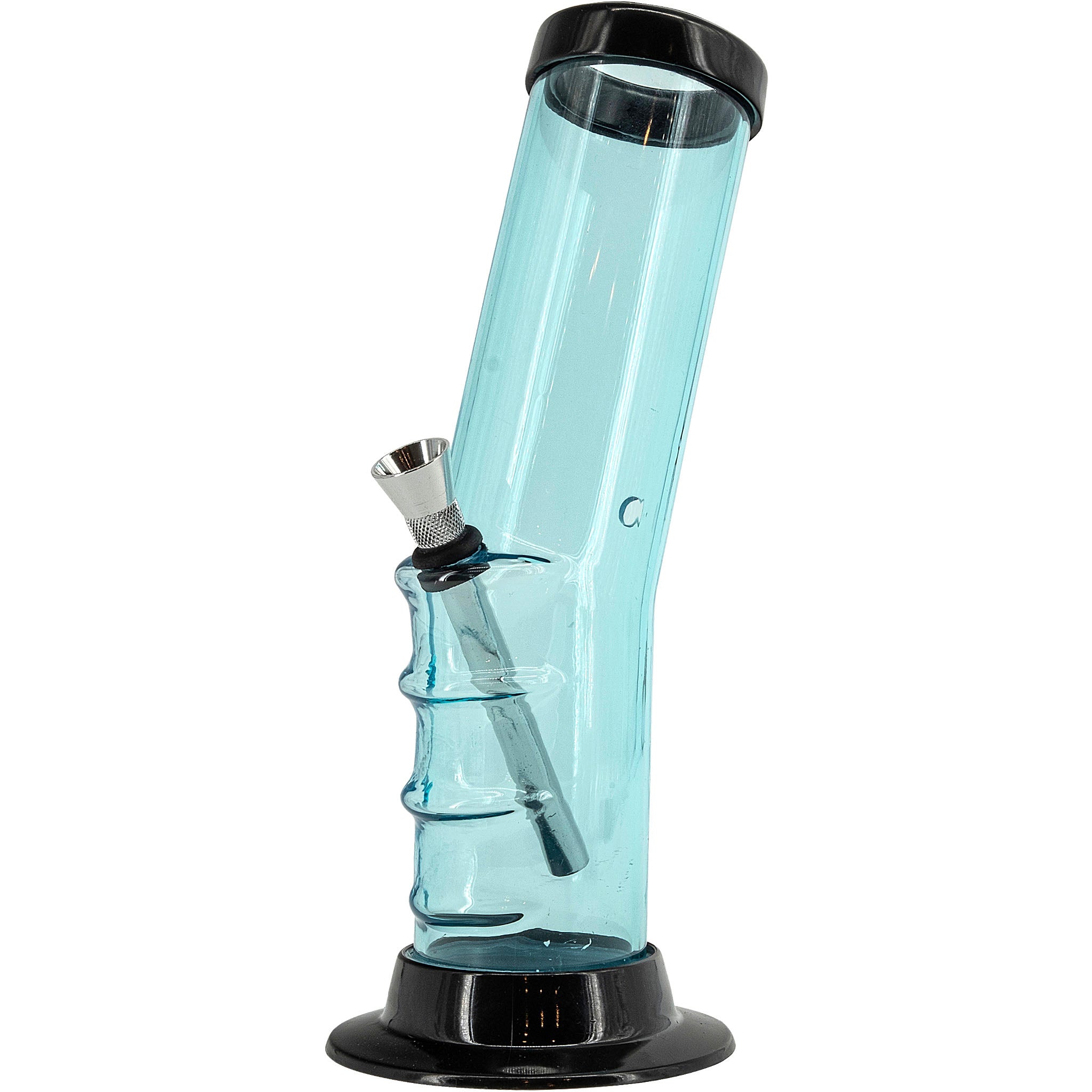 JM Enterprises 9-12" Acrylic Bent Neck Bong - Multiple Colors - Discreet Smoker