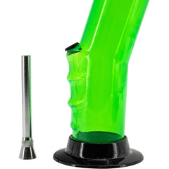 JM Enterprises 9-12" Acrylic Bent Neck Bong - Multiple Colors - Discreet Smoker