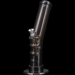 JM Enterprises 9-12" Acrylic Angled Straight Tube Bong - Multiple Colors - Discreet Smoker