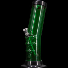 JM Enterprises 9-12" Acrylic Bent Neck Bong - Multiple Colors - Discreet Smoker