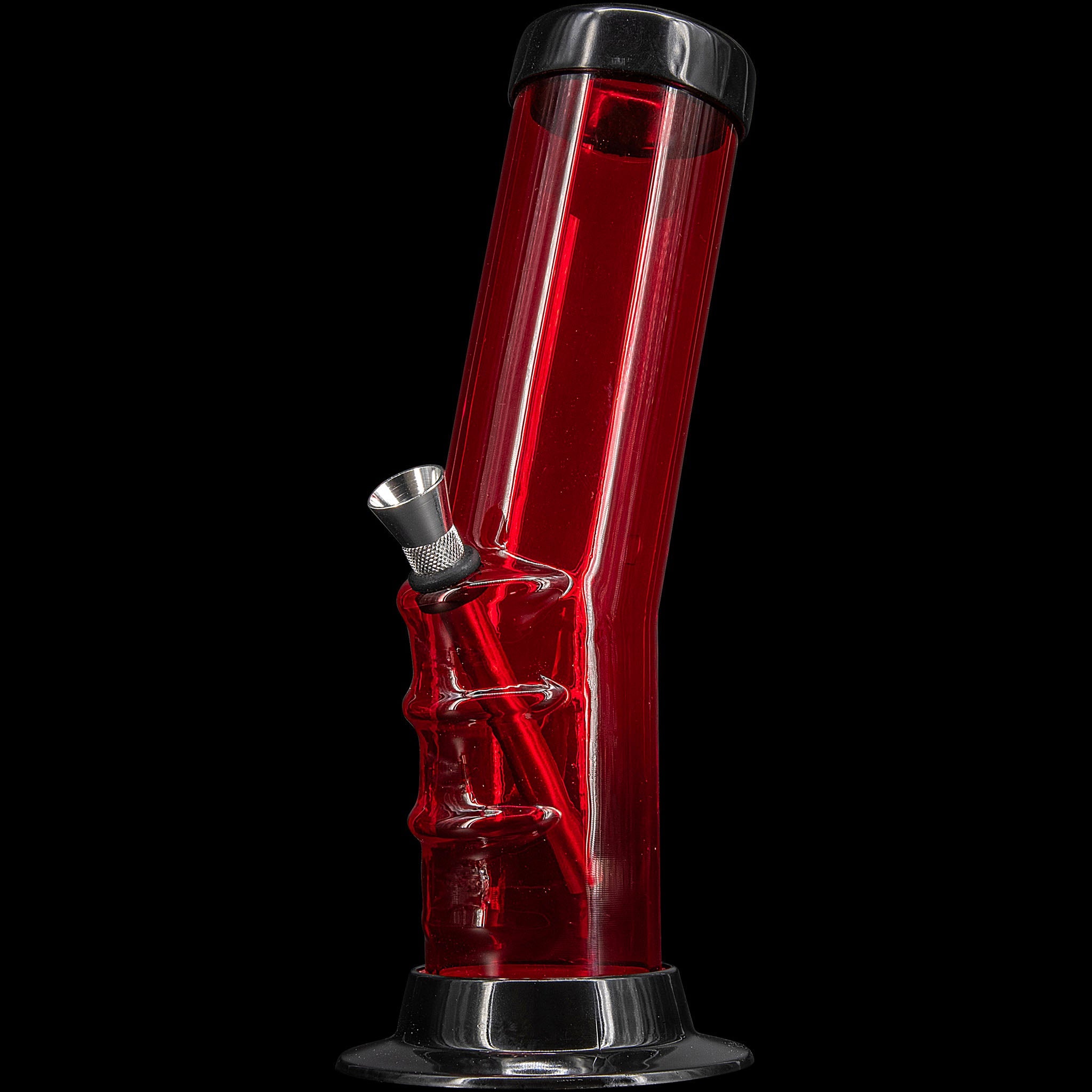 JM Enterprises 9-12" Acrylic Bent Neck Bong - Multiple Colors - Discreet Smoker