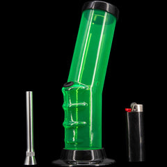 JM Enterprises 9-12" Acrylic Bent Neck Bong - Multiple Colors - Discreet Smoker