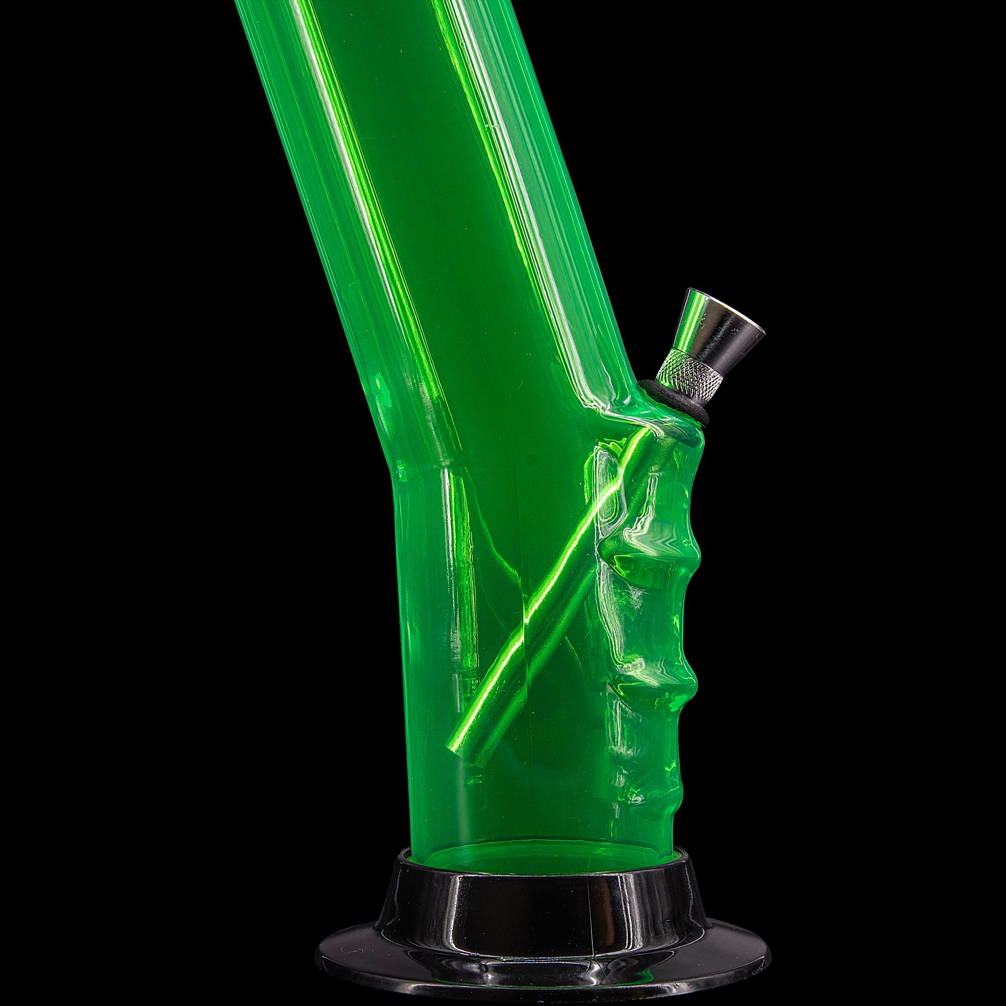 JM Enterprises 9-12" Acrylic Bent Neck Bong - Multiple Colors - Discreet Smoker