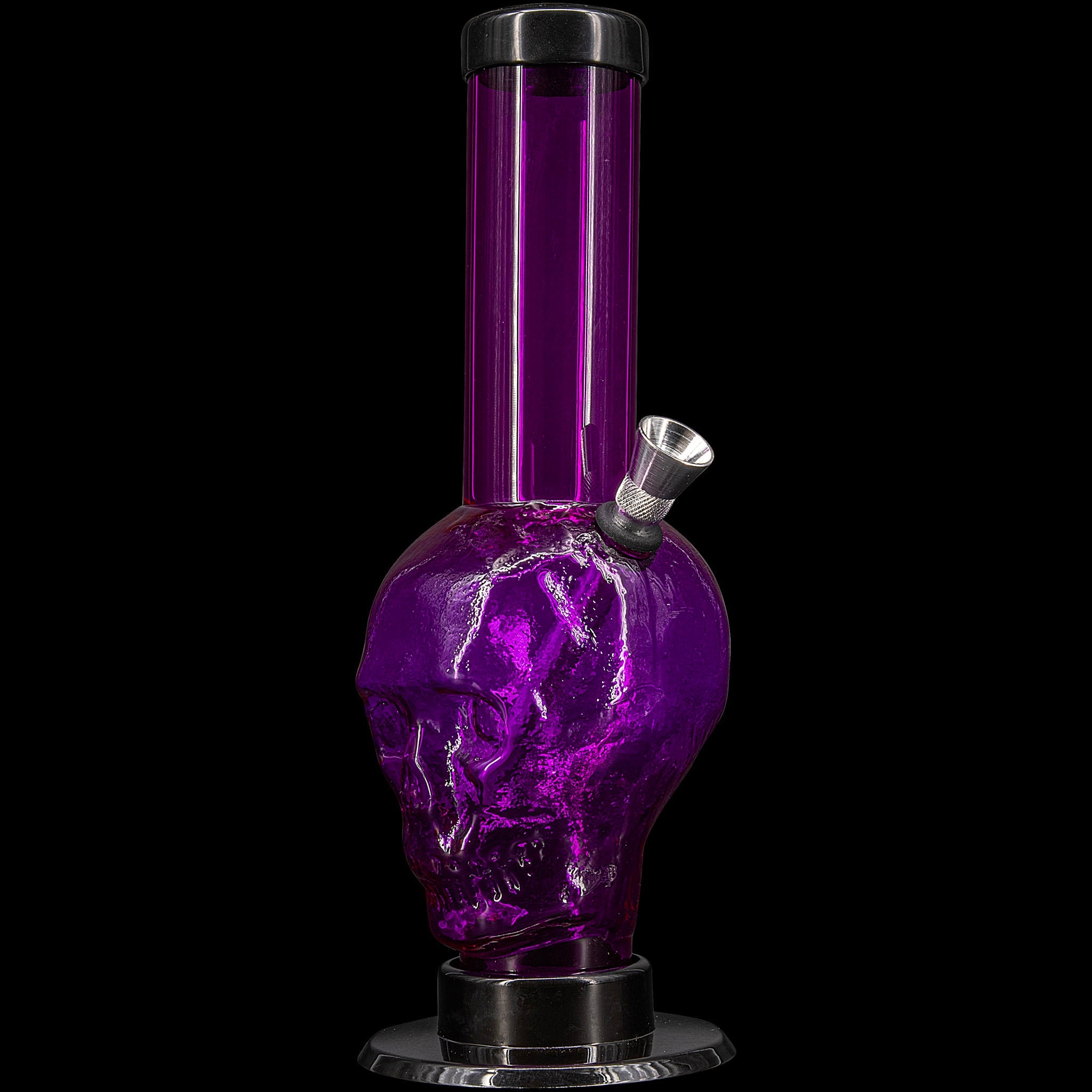 JM Enterprises 9-12" Acrylic Skull Bong - Multiple Colors - Discreet Smoker