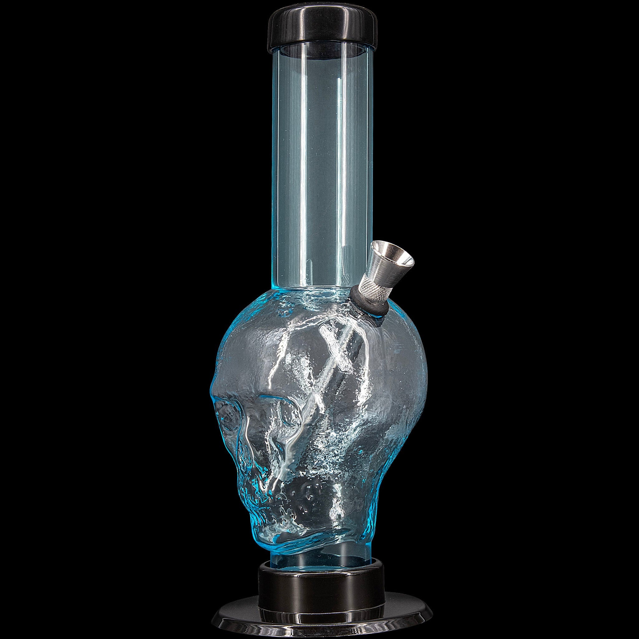 JM Enterprises 9-12" Acrylic Skull Bong - Multiple Colors - Discreet Smoker
