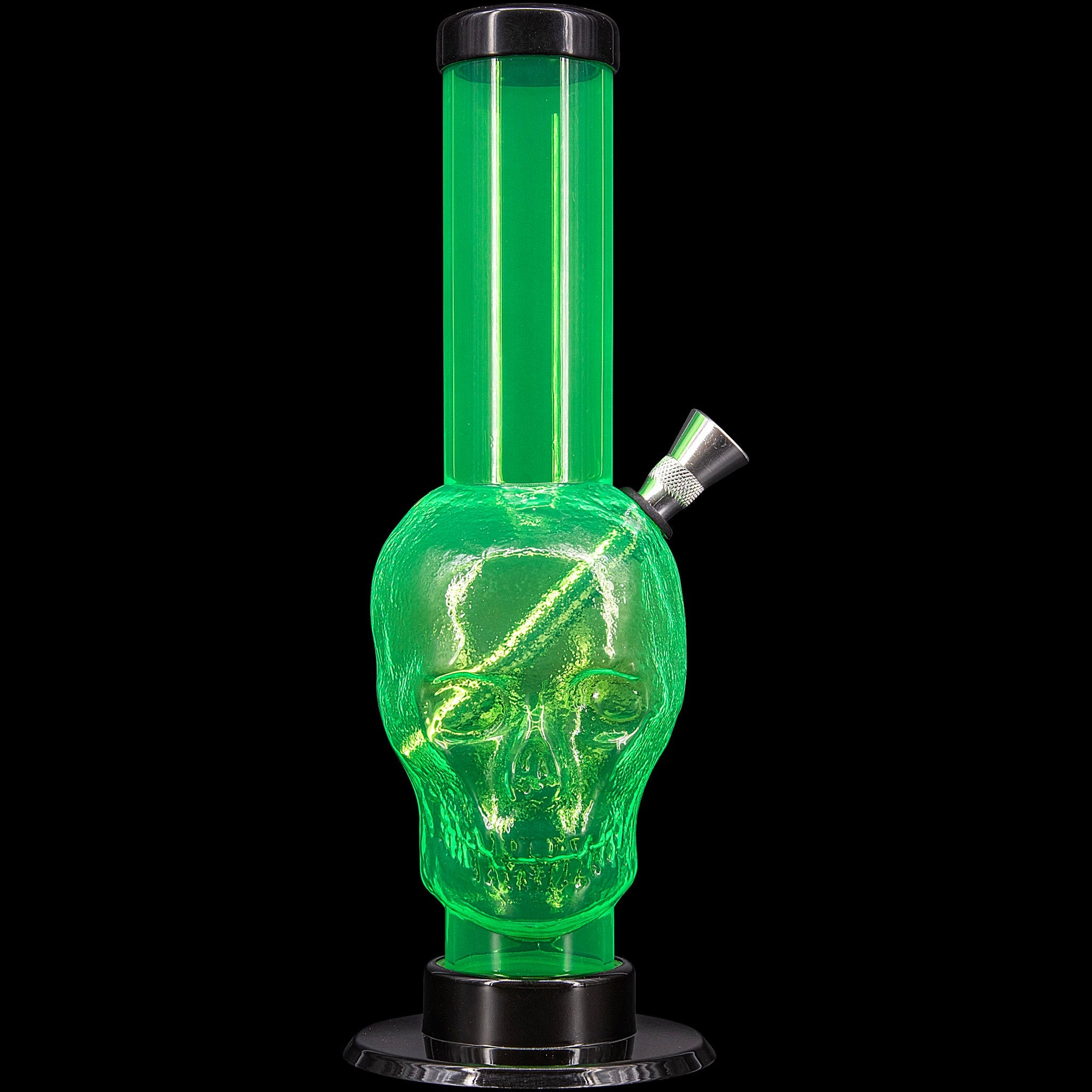 JM Enterprises 9-12" Acrylic Skull Bong - Multiple Colors - Discreet Smoker