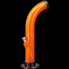 JM Enterprises 10'' Acrylic Curved Tube Bong - Multiple Colors - Discreet Smoker