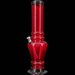 JM Enterprises 12" Acrylic Vase Base Bong - Multiple Colors - Discreet Smoker