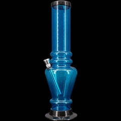 JM Enterprises 12" Acrylic Vase Base Bong - Multiple Colors - Discreet Smoker