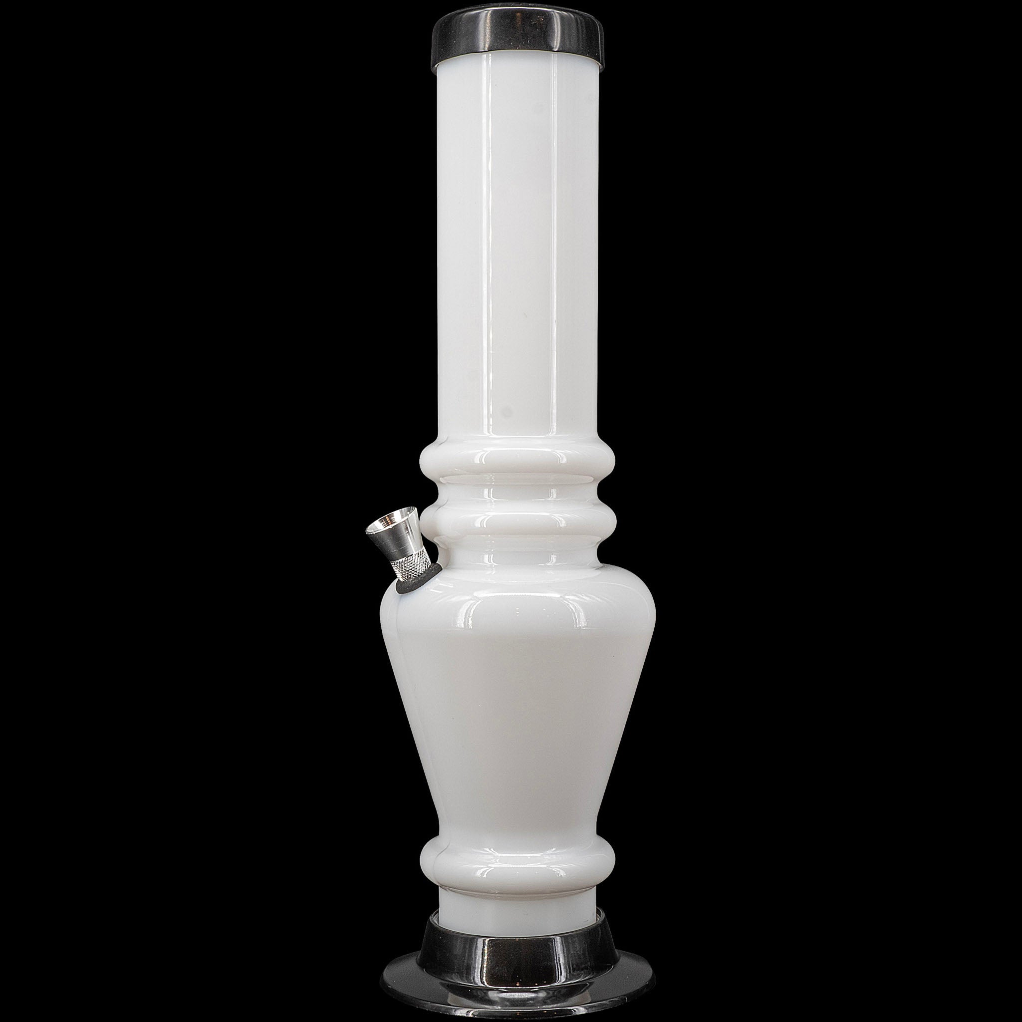 JM Enterprises 12" Acrylic Vase Base Bong - Multiple Colors - Discreet Smoker