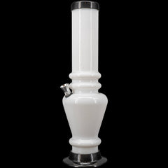 JM Enterprises 12" Acrylic Vase Base Bong - Multiple Colors - Discreet Smoker